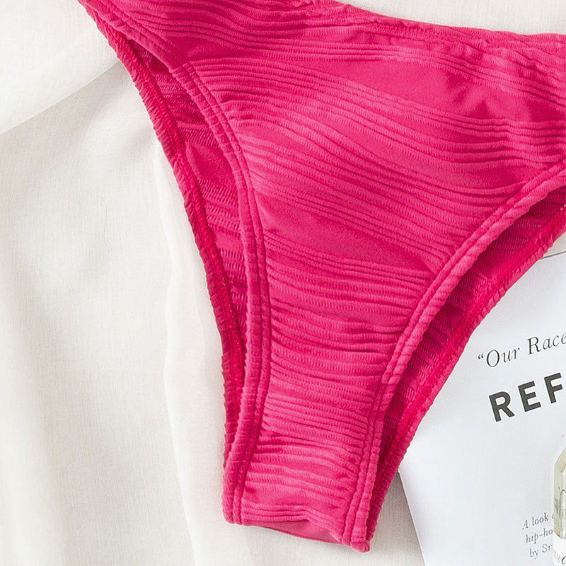 Two-Piece Bathing Suit with Strapback Design
