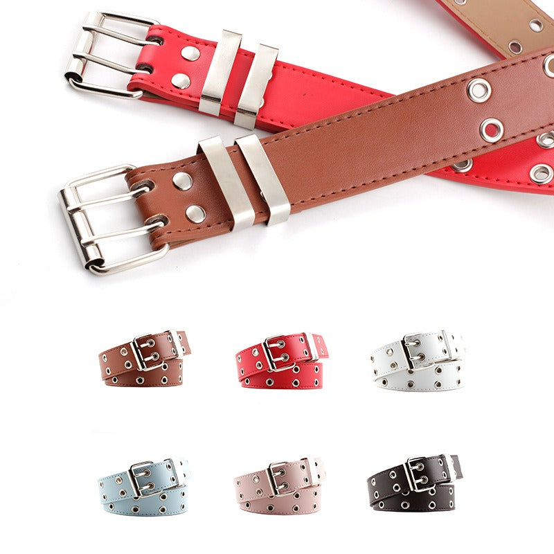 Hip Hop Punk Style Belt Casual Jeans Fashion Chain Decorative Trouser Strap Eyelet Belt