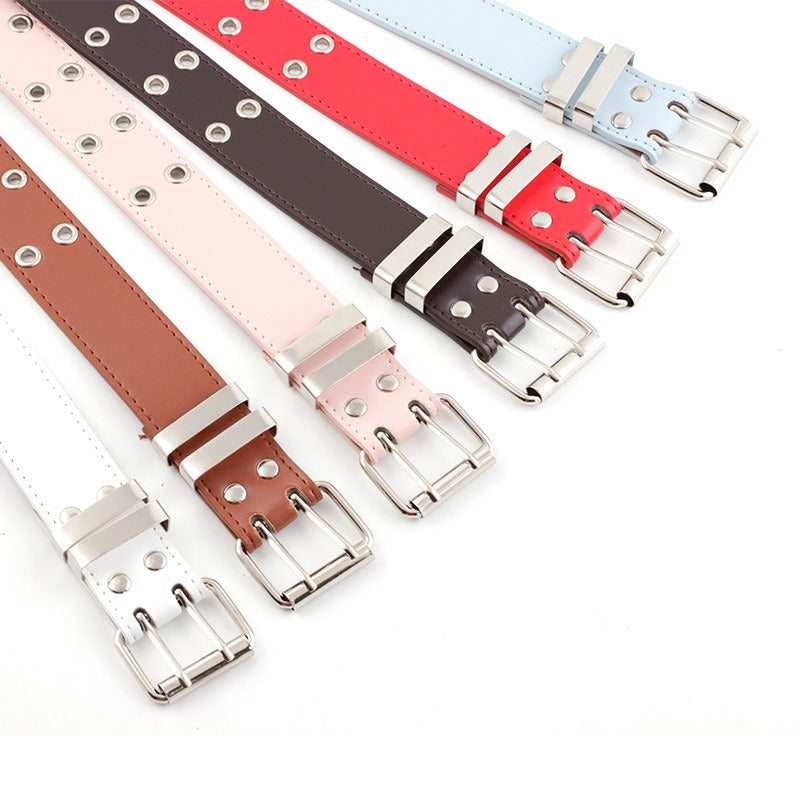 Hip Hop Punk Style Belt Casual Jeans Fashion Chain Decorative Trouser Strap Eyelet Belt
