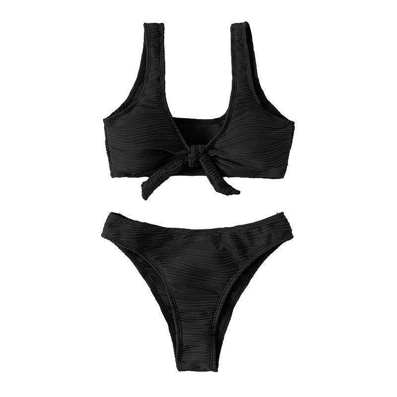 Two-Piece Bathing Suit with Strapback Design