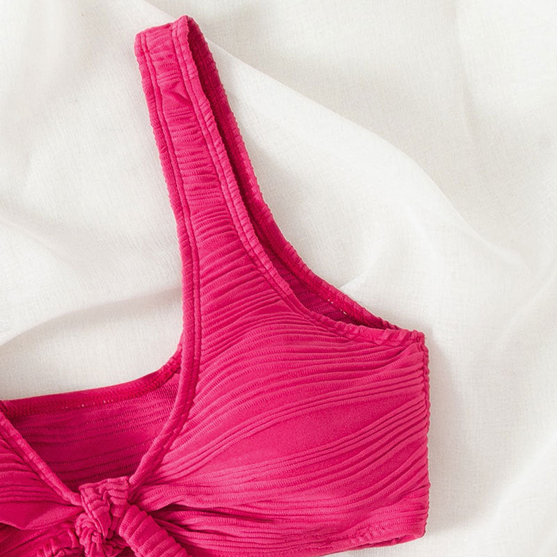 Two-Piece Bathing Suit with Strapback Design