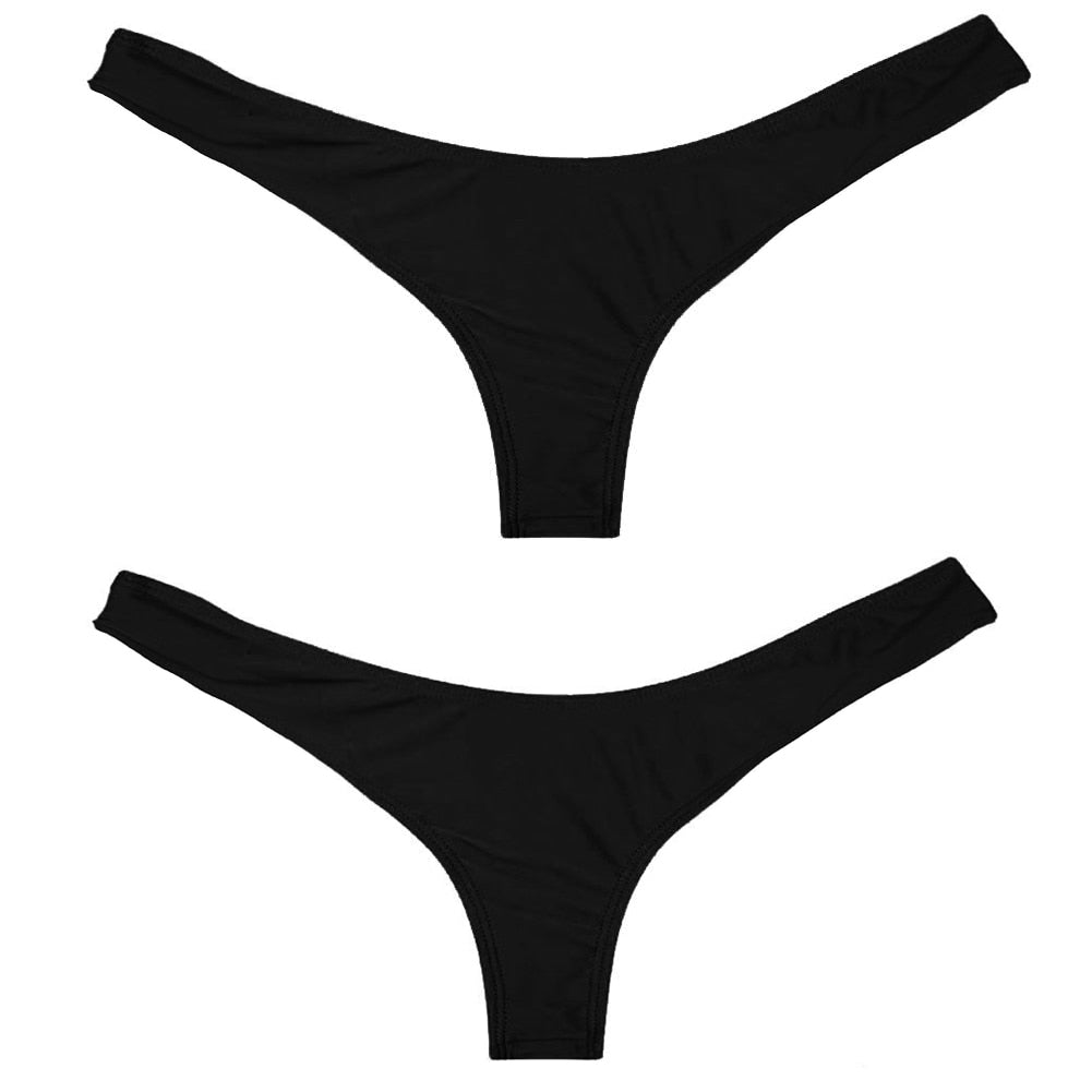 Tanga Bikini Brazilian Bottom Thong V Swimwear Swimsuit G-String Briefs Panties Mujer Sportswear Accessories