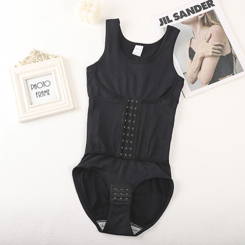 Enhanced Full-Body Shaping Bodysuit for Women, Breathable Lightweight, Body-Sculpting with Front Closure, Tummy Control, Waist Cincher, Slimming and Contouring