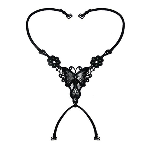 Butterfly Bra Strap Women Sexy Flow Brassiere Invisible Cross Backless Slip Back Adjustable Bra Free Shoulder Straps Underwear